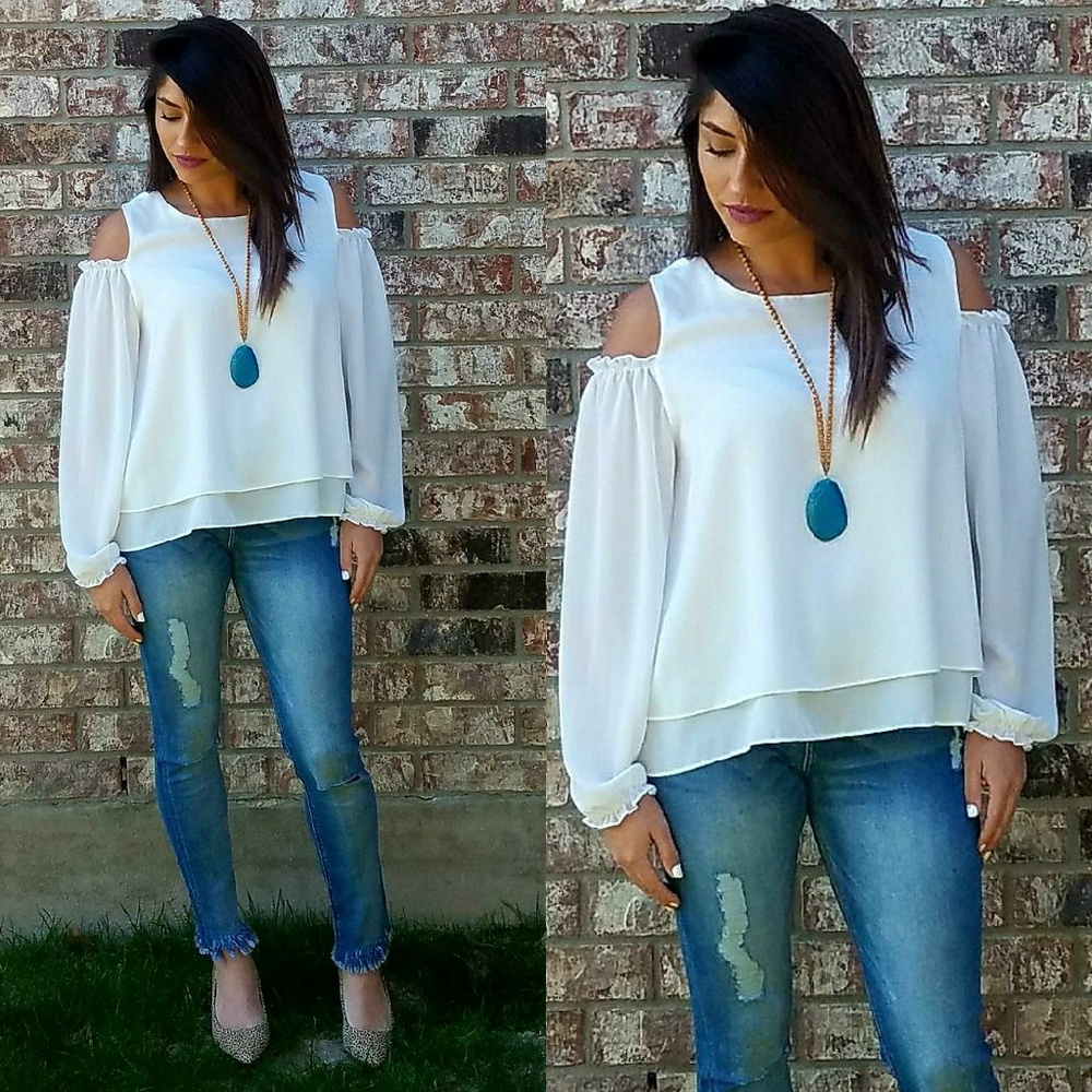 Winter wonderland top-White